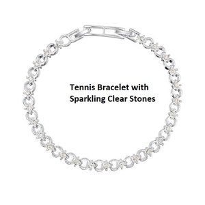 Sparkling Tennis Bracelet 7 ½-8 ½" gift boxed NWT